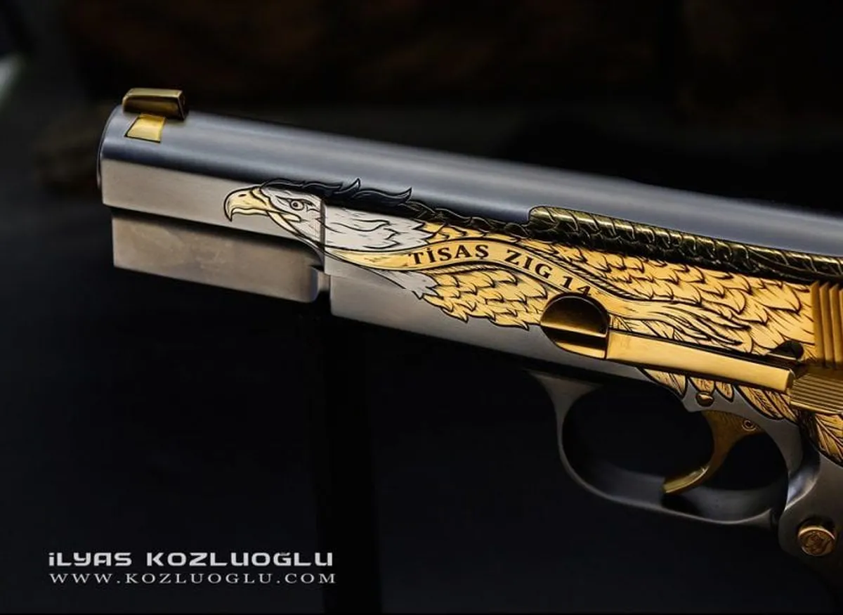 Tisaş ZIG 14 Kartal Old Glory Gravür Detay 3