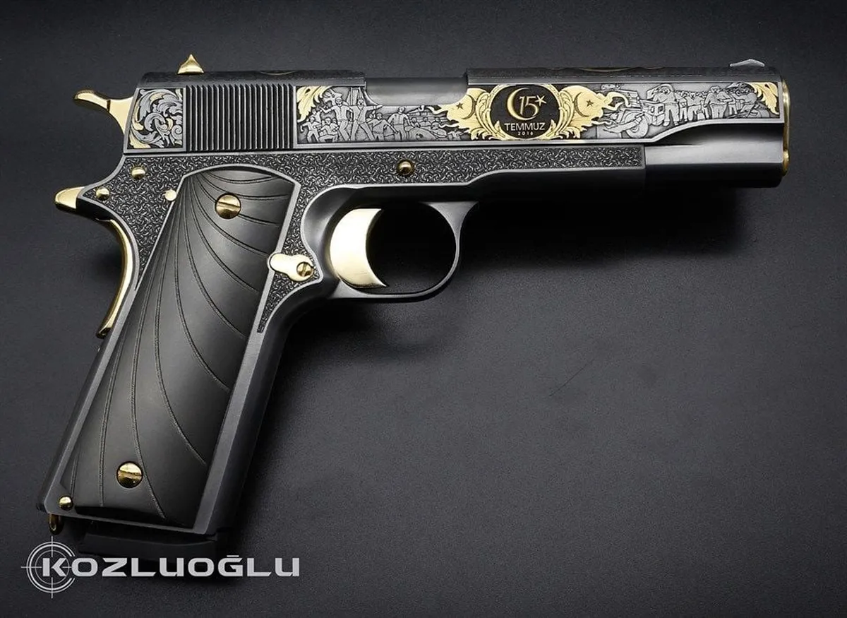 Tisaş ZIG M1911 15 Temmuz Titanyum Altın Detay 2