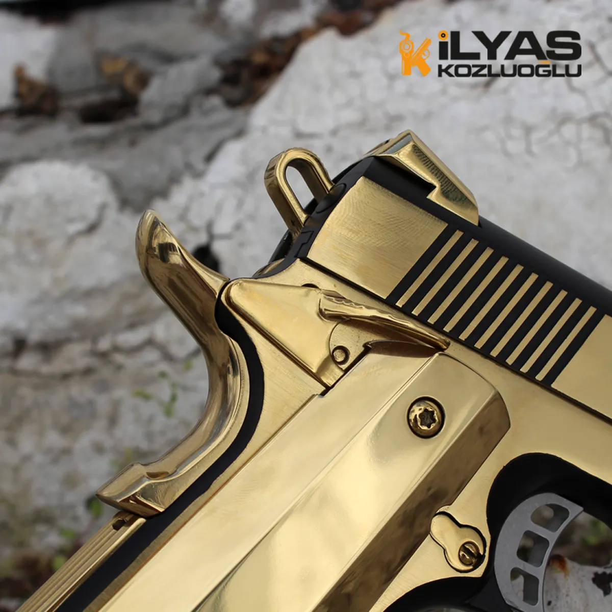 TİSAŞ Zig M1911 Gold & Mat Siyah Kaplama Detay 2