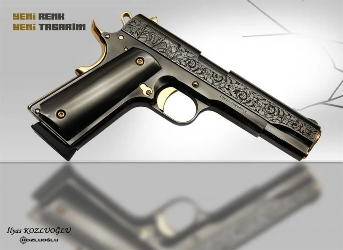 Tisaş ZIG M1911 Gravür – Kartallı Özel Çekme Kertiği Detay 2