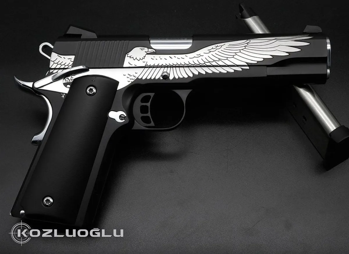 Tisaş ZIG M1911 Kartal Siyah Krom Detay 2
