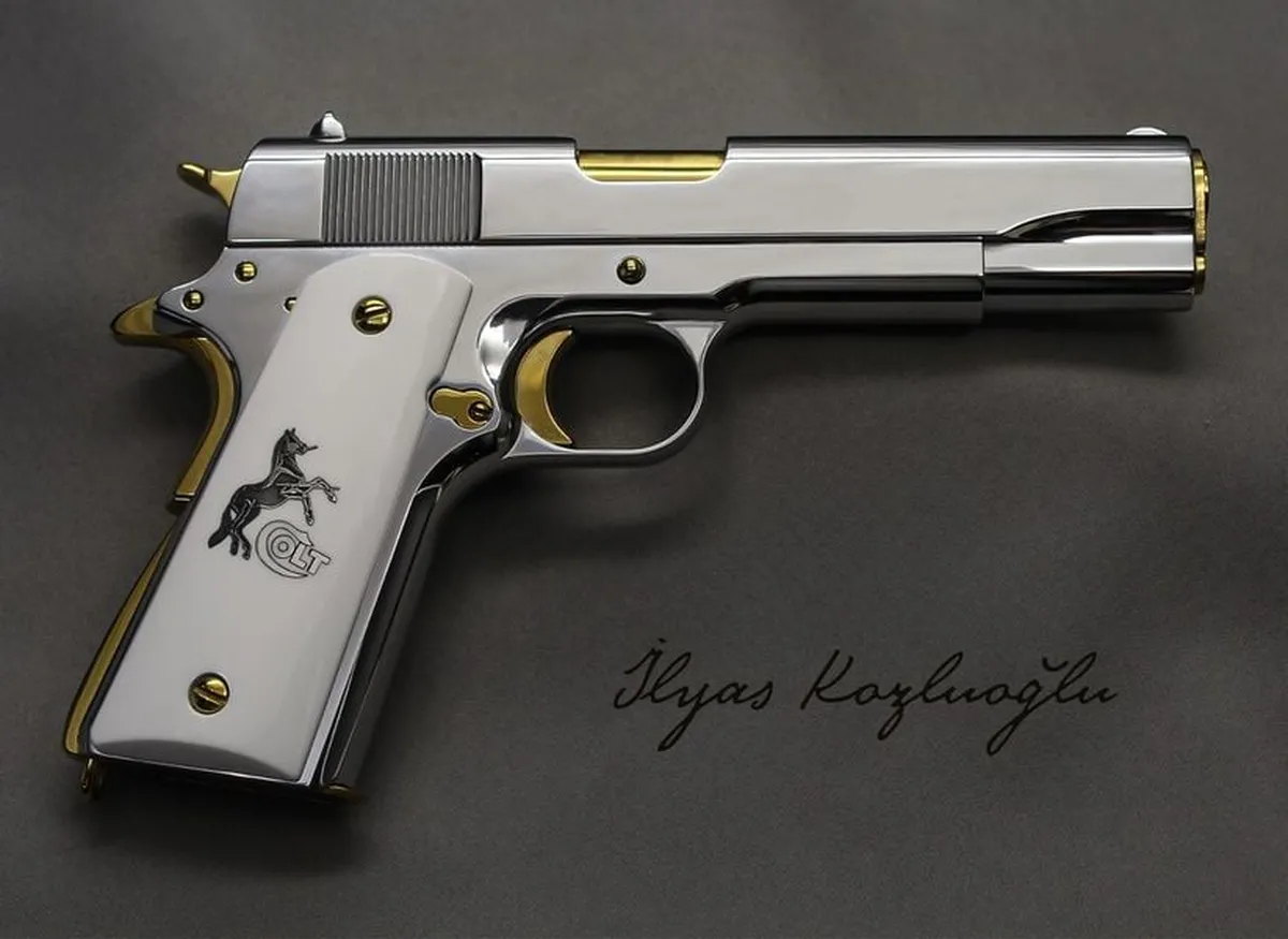 Tisaş ZIG M1911 – Mat Beyaz Krom Kaplama