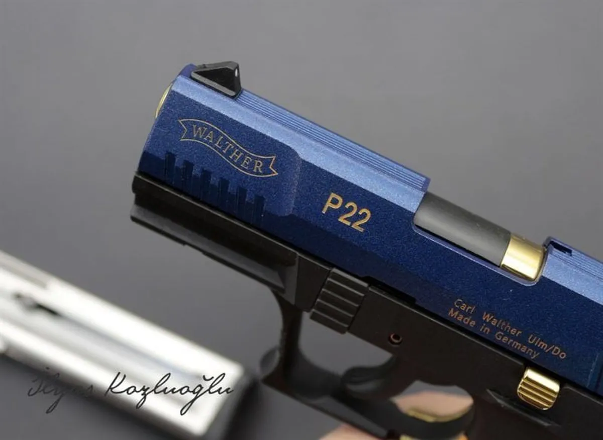 Walther P22 Mavi Kaplama Detay 2